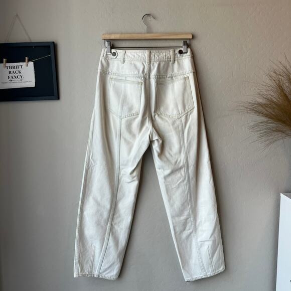 Ulla Johnson White Straight Leg Jeans - Picture 7 of 12